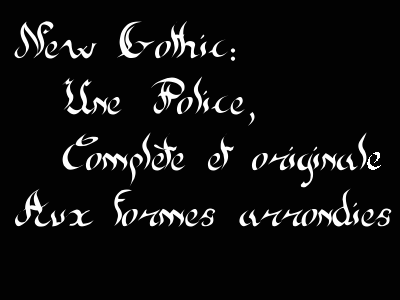Police d'criture New gothic